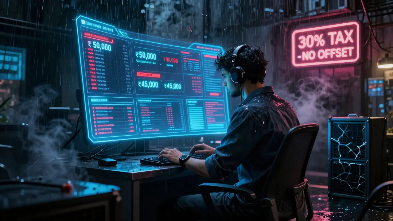 No Loss Offset Rule in India: How It Hits Crypto Traders Hard