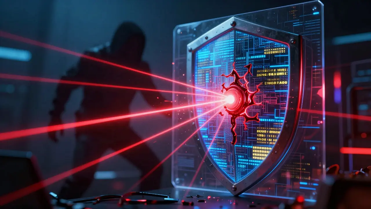 Digital shield blocking cyber attacks on crypto wallet
