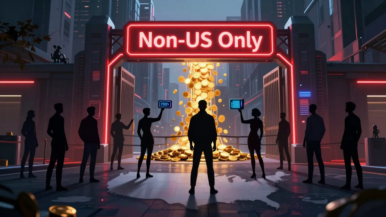 Digital gate restricting access to JPMon tokens based on geographic location