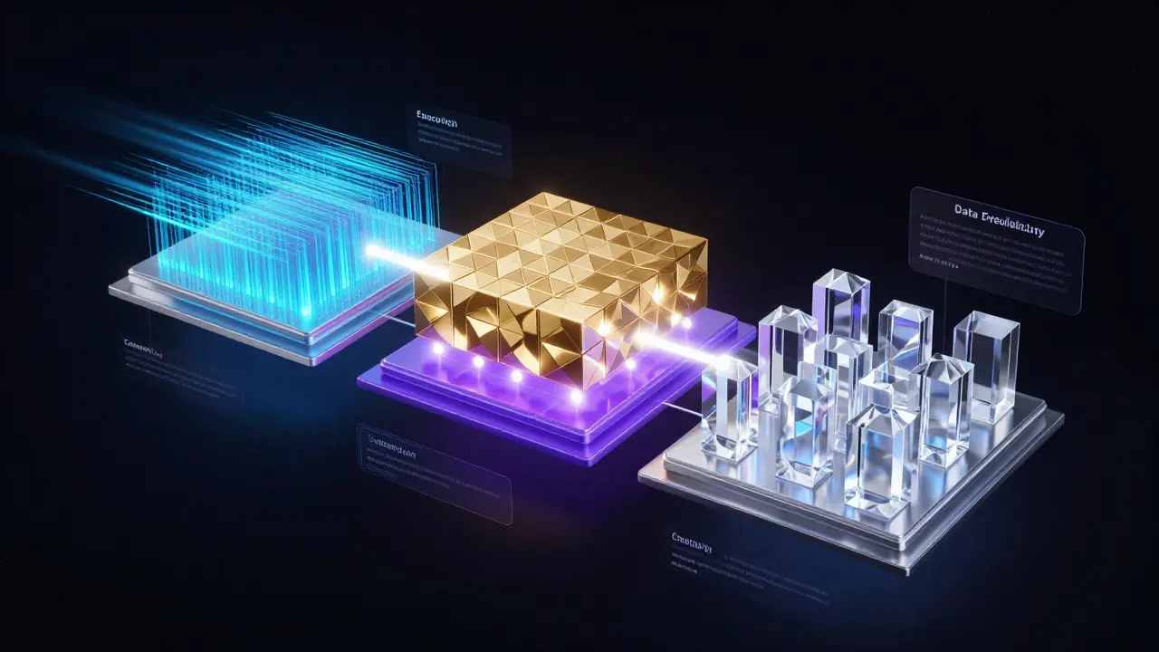 Holographic diagram of modular blockchain layers