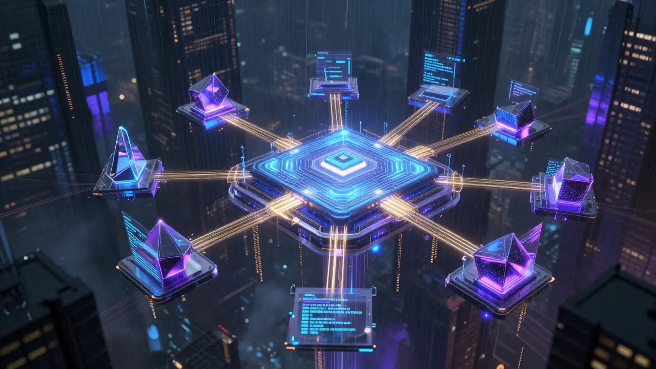 Holographic visualization of Terrace Pathfinder engine optimizing trade routes