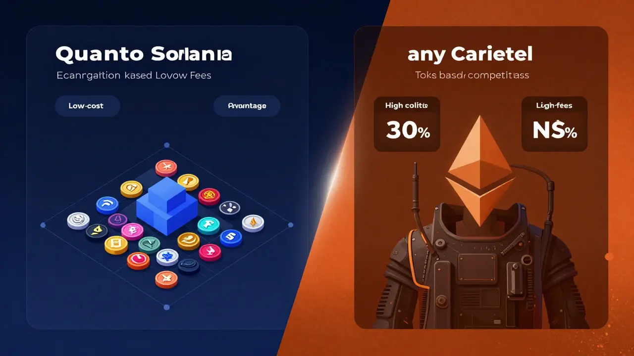Comparison of Solana DEX vs Ethereum trading interfaces