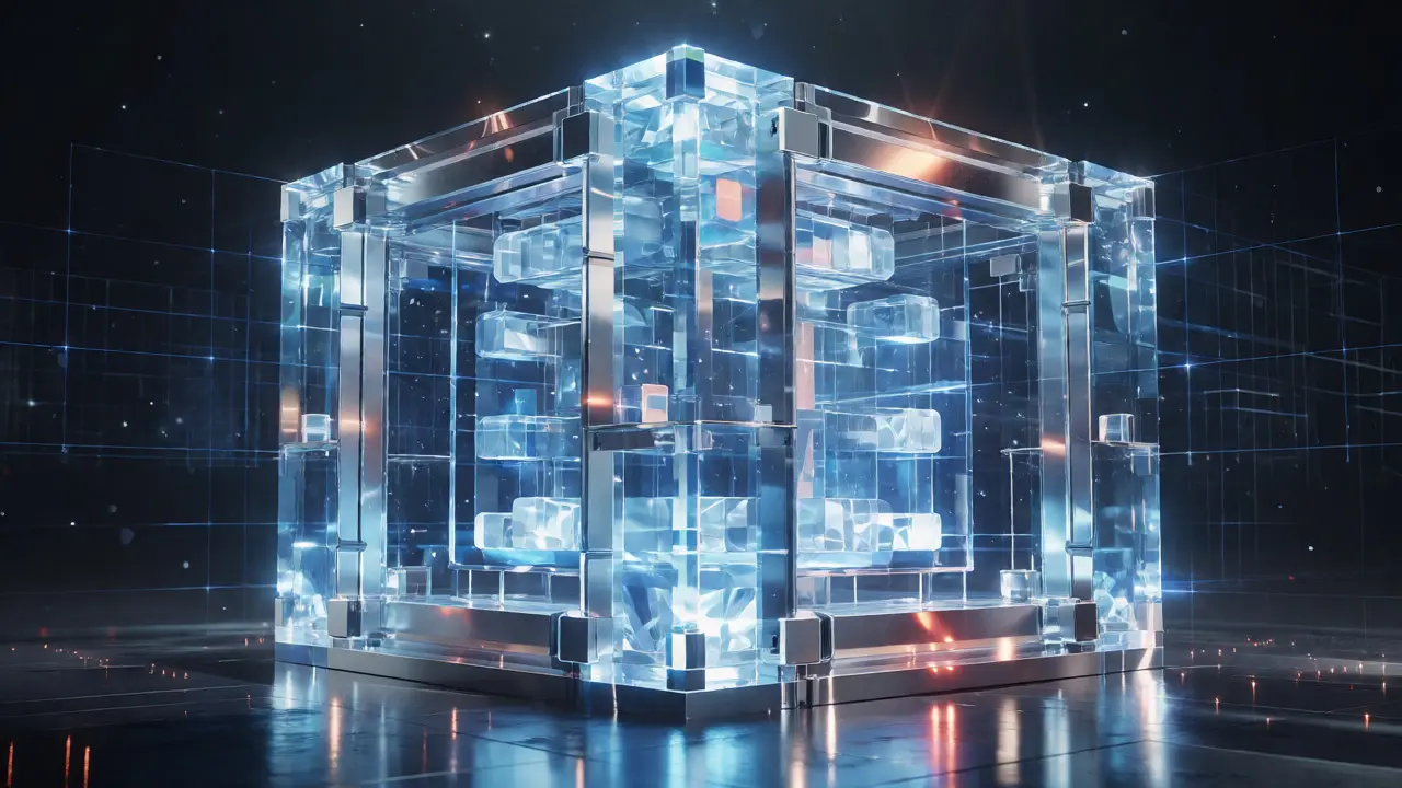 Cyberpunk digital vault representing crypto security