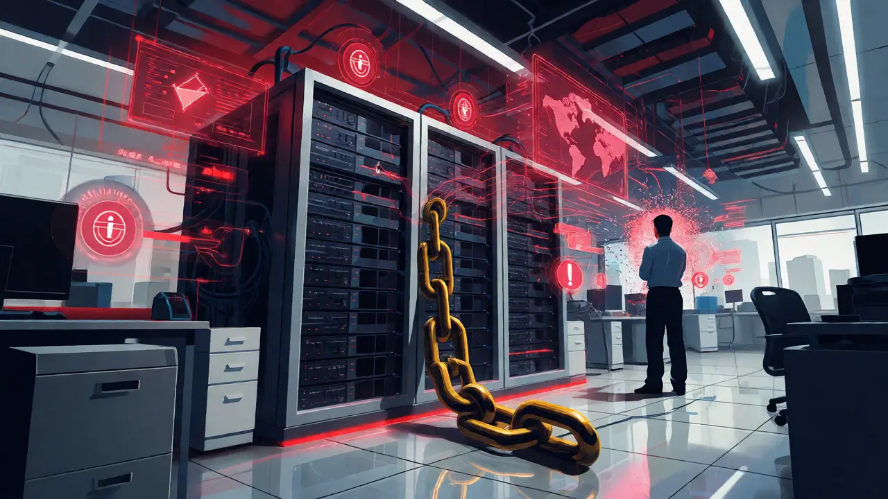 Servers tethered by FSMA regulation chains